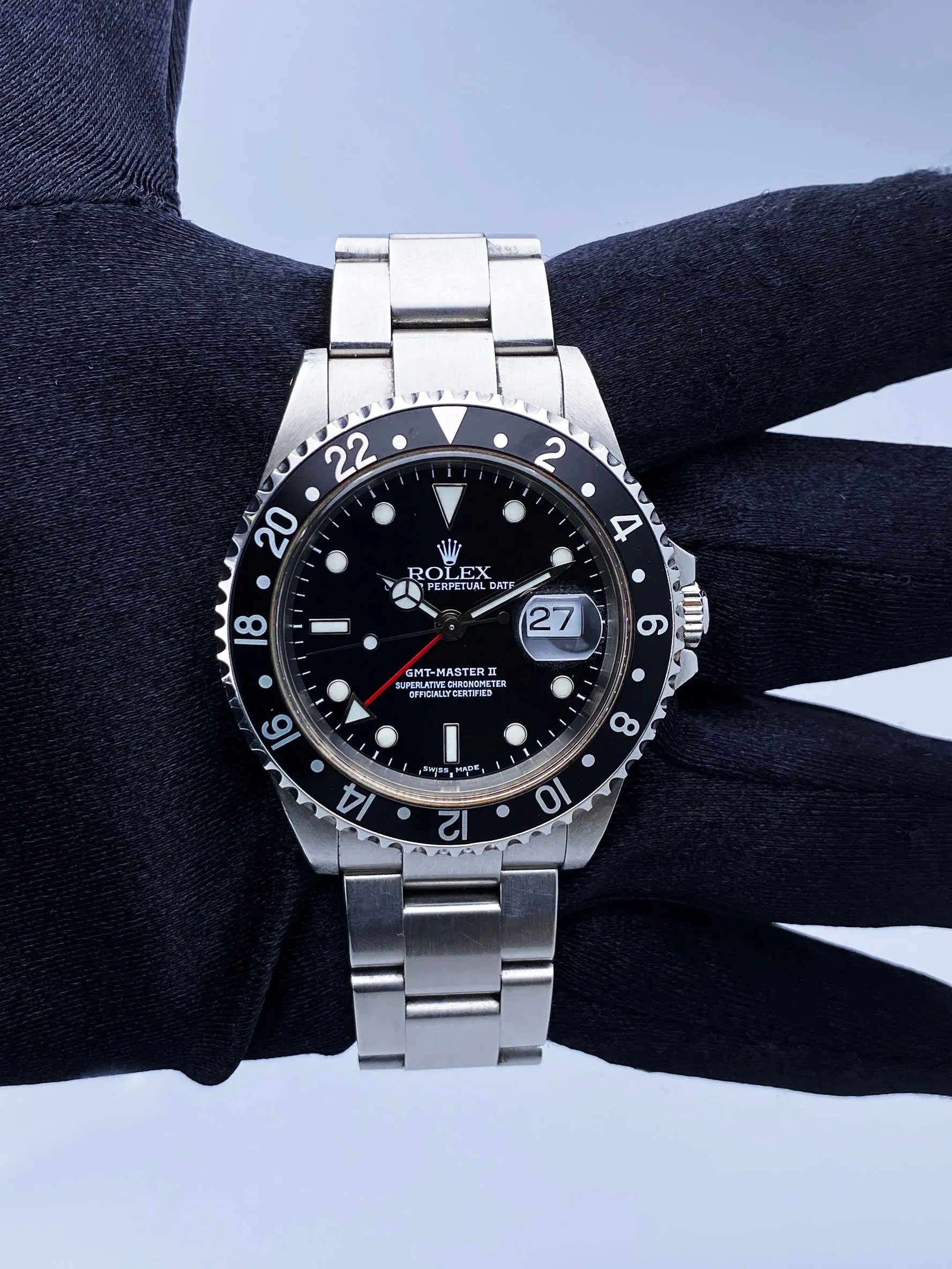 Rolex GMT Master II 16710 Stainless Steel Mens Watch
