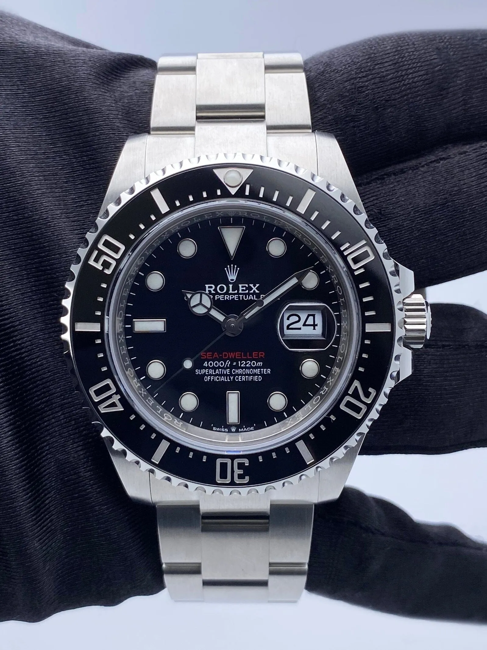 Rolex Oyster Perpetual Red Sea-Dweller 126600 Mens Watch Box Papers