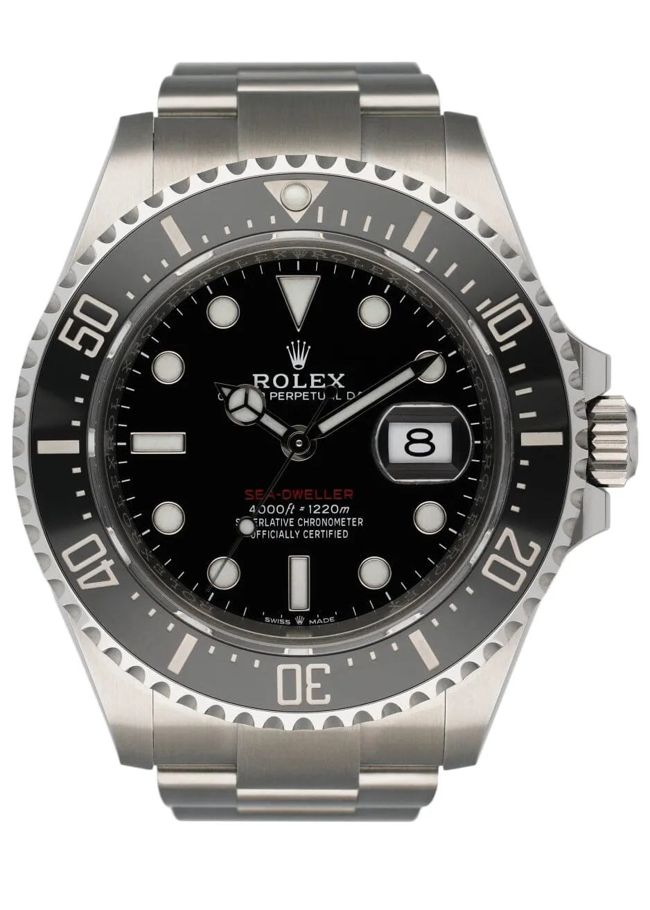 Rolex Oyster Perpetual Red Sea-Dweller 126600 Mens Watch Box Papers