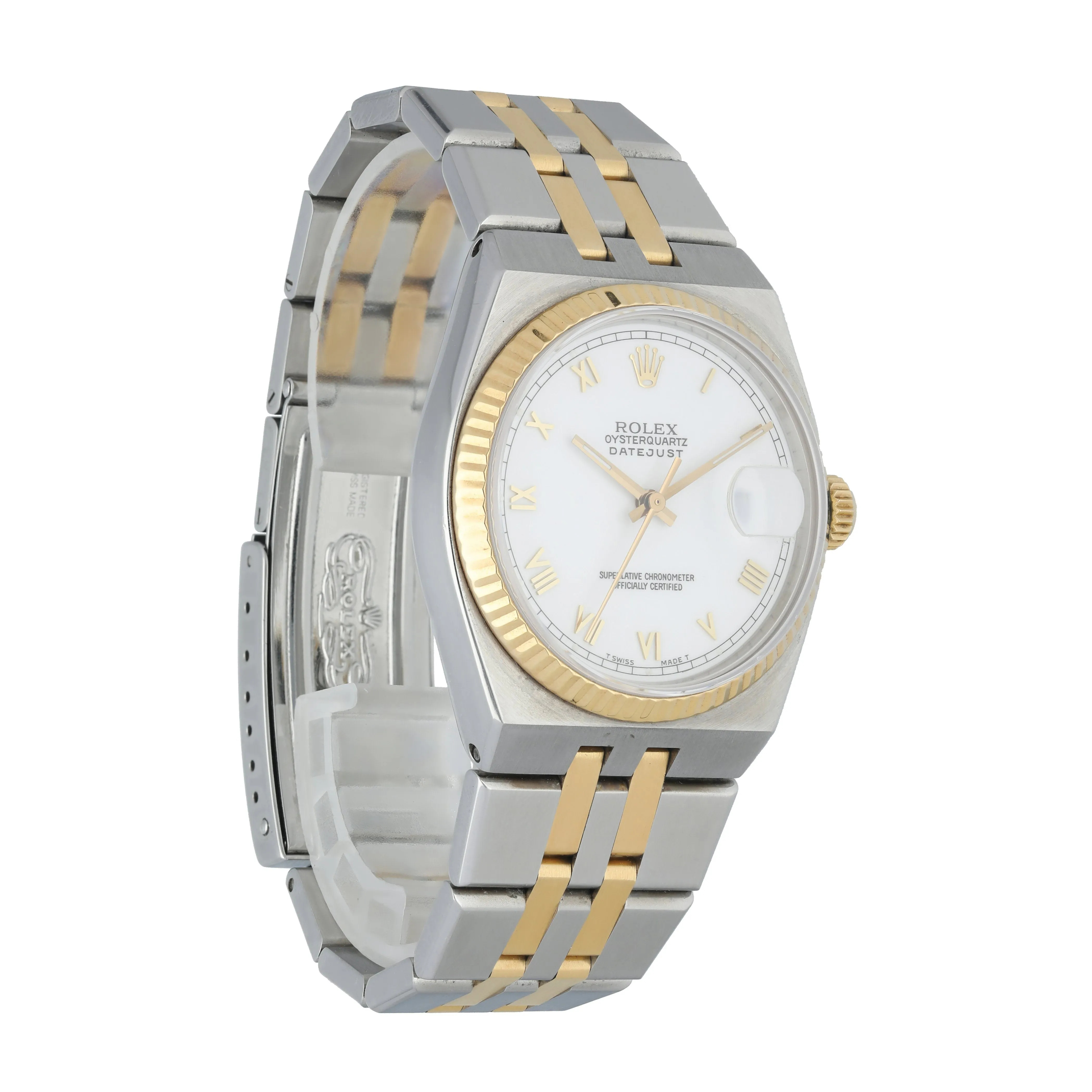 Rolex OysterQuartz Datejust 17013 Mens Watch Box Papers