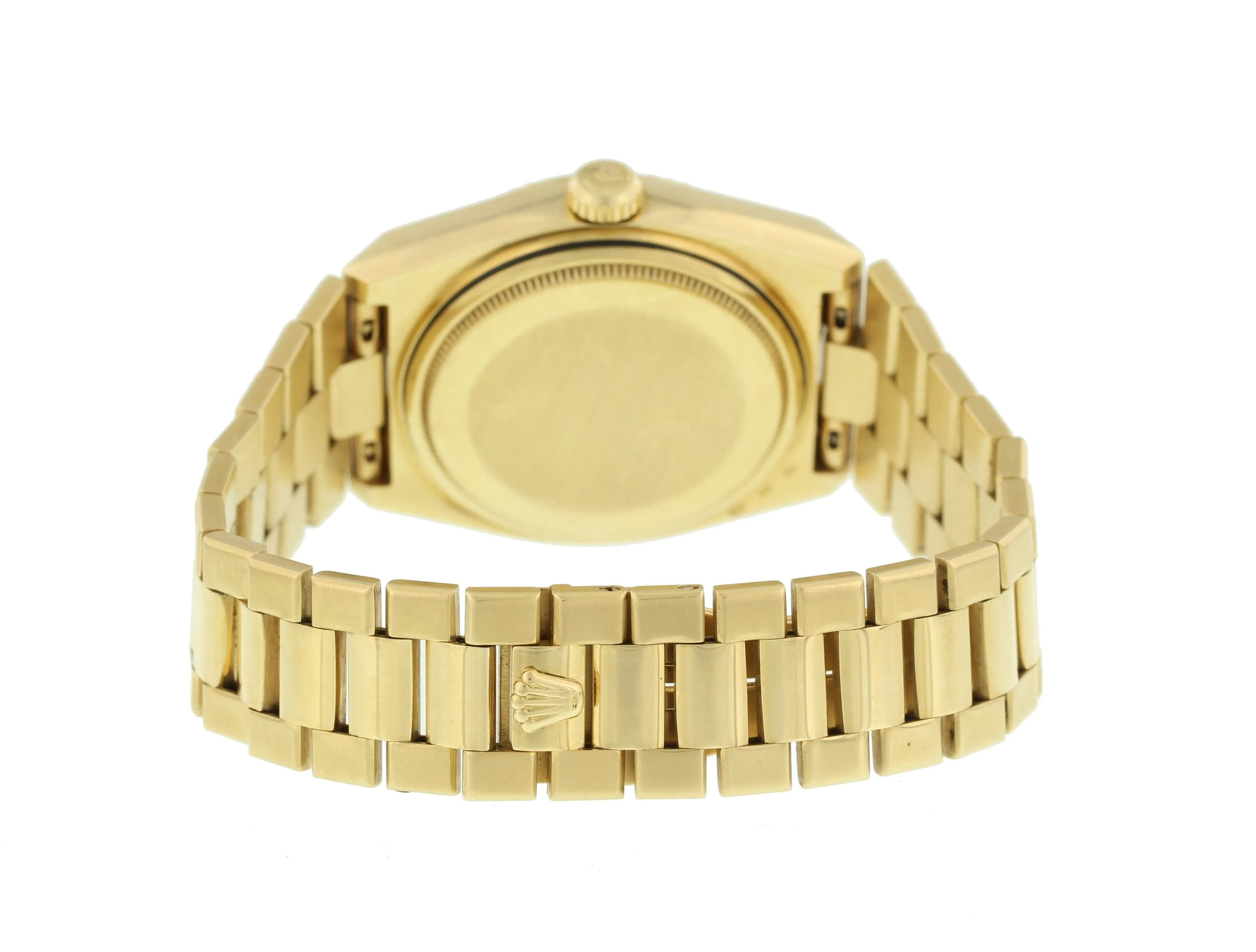 Rolex Oysterquartz Day-Date 18K YG 19018 Wood Dial