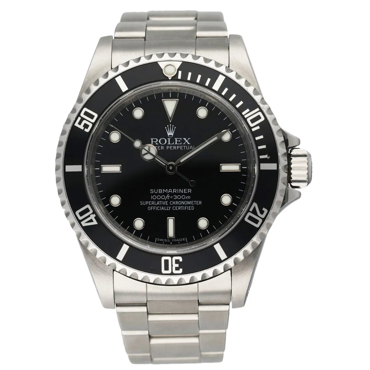 Rolex Submariner No Date 14060M Engraved Rehaut Rare Random Serial