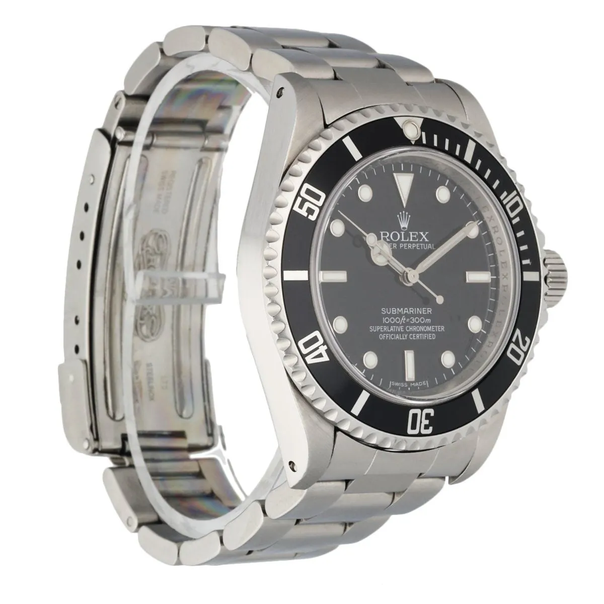 Rolex Submariner No Date 14060M Engraved Rehaut Rare Random Serial