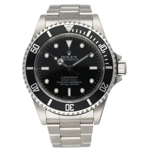 Rolex Submariner No Date 14060M Engraved Rehaut Rare Random Serial