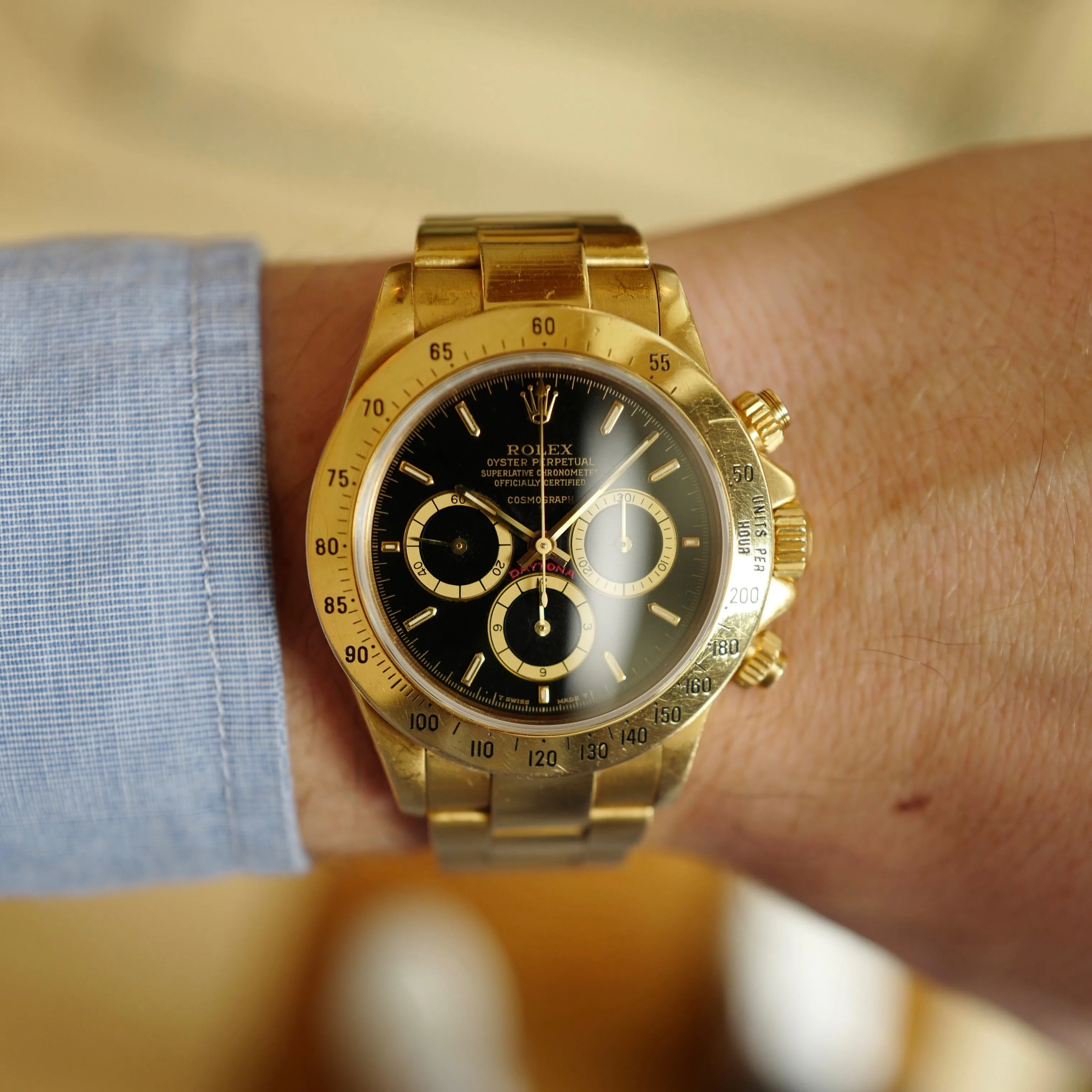 Rolex Yellow Gold Cosmograph R-Series Floating Daytona Watch Ref. 16528