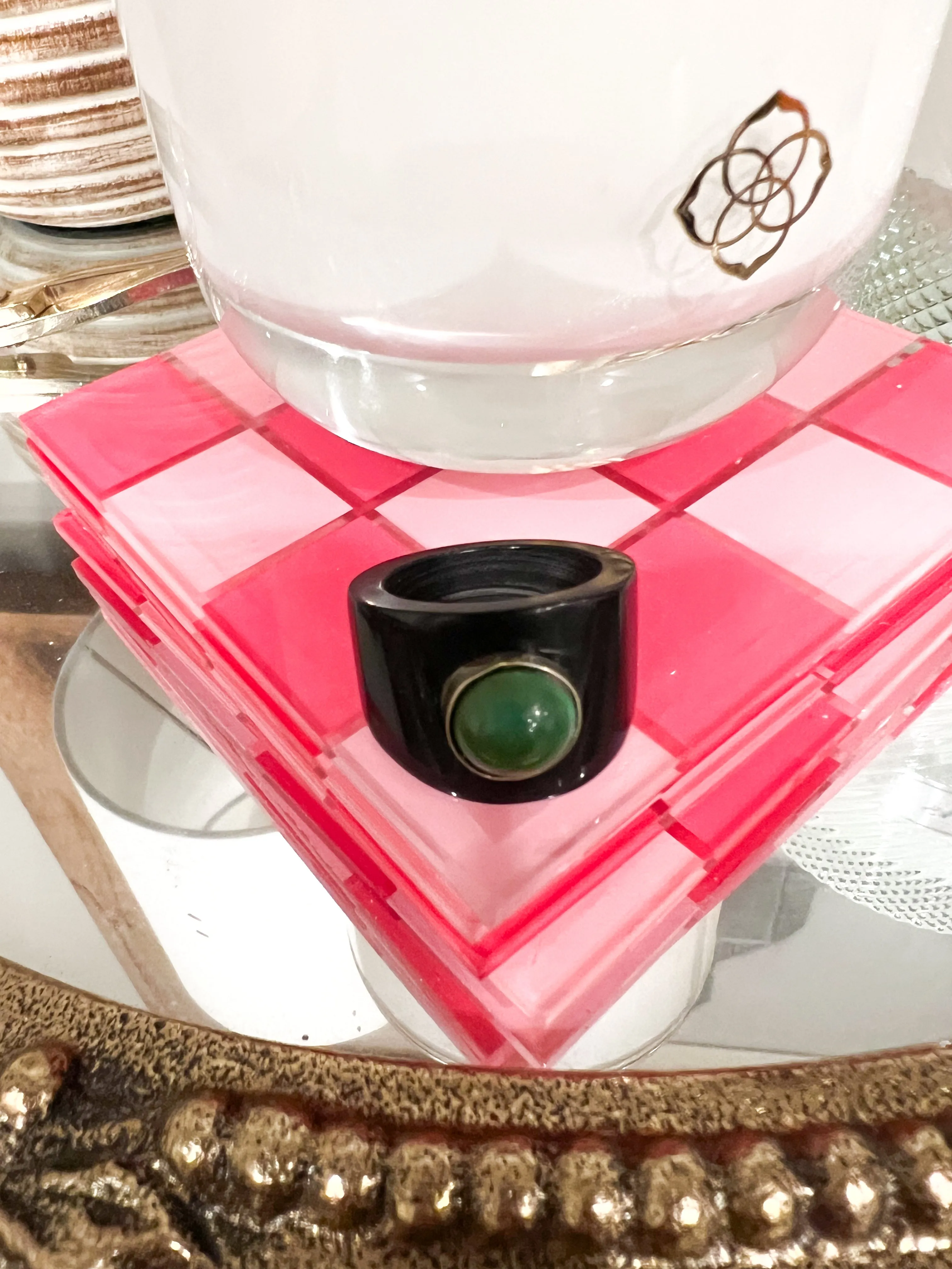 Santa Fe Stone Rings - Black
