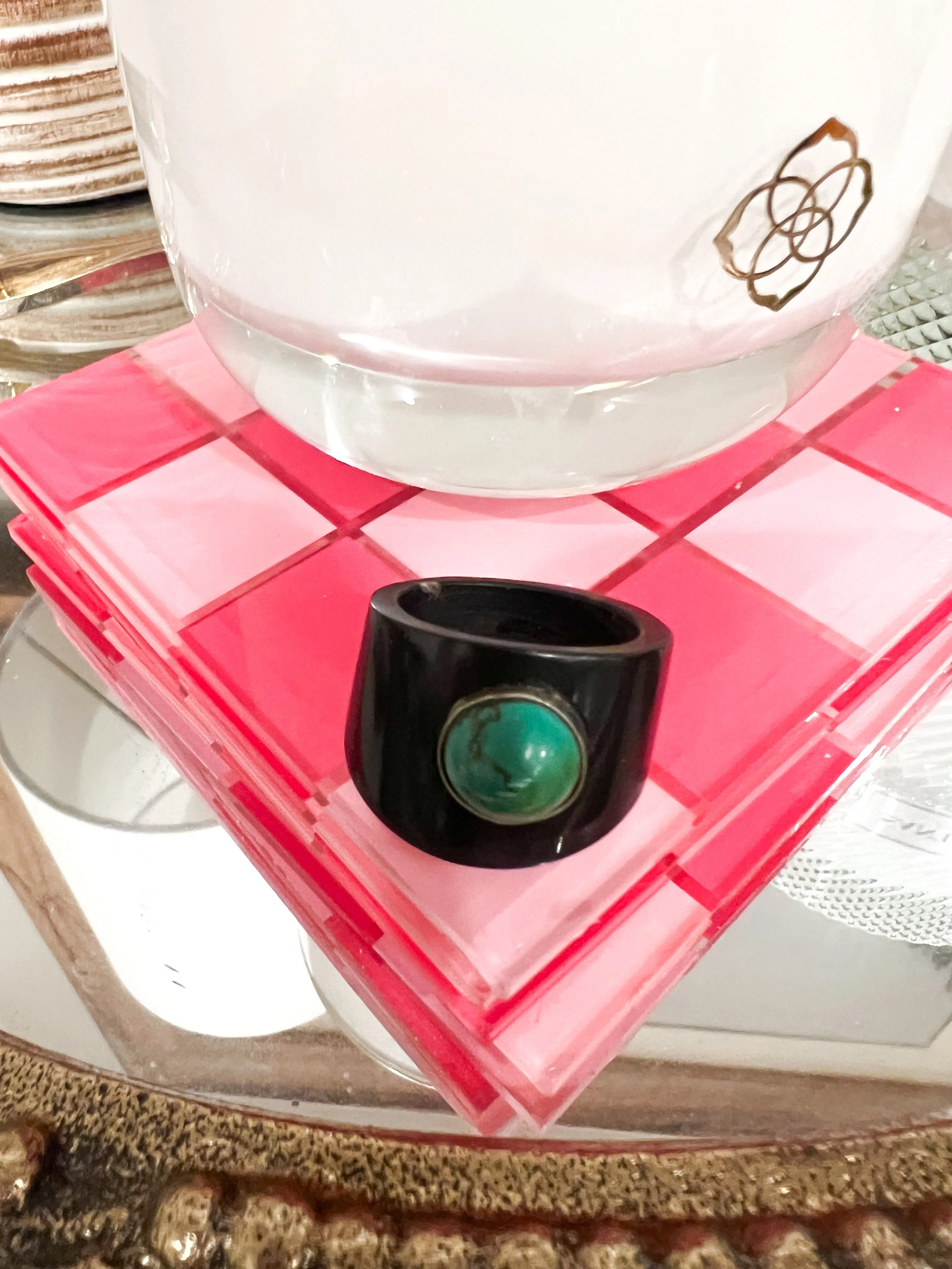 Santa Fe Stone Rings - Black