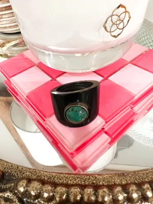 Santa Fe Stone Rings - Black