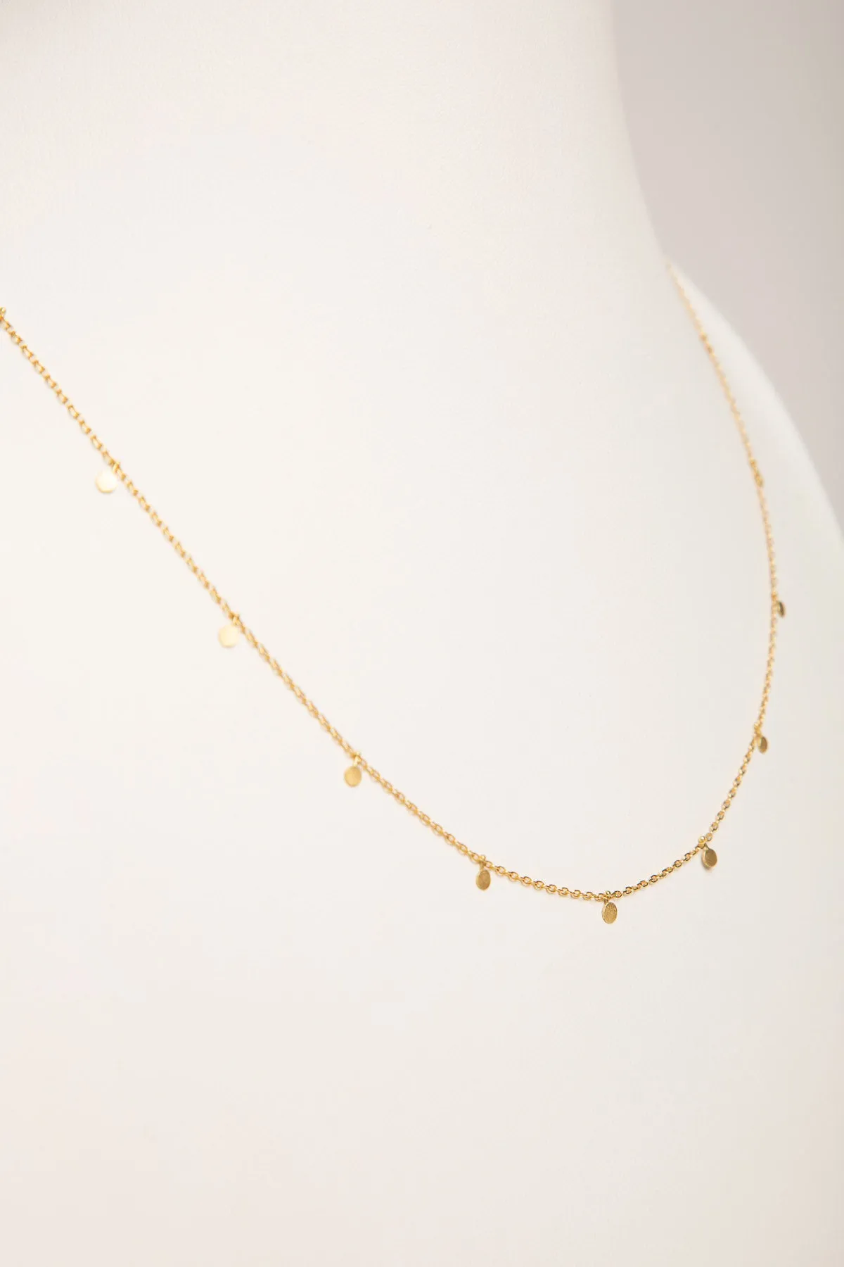 SIA TAYLOR | EVEN DOTS GOLD NECKLACE