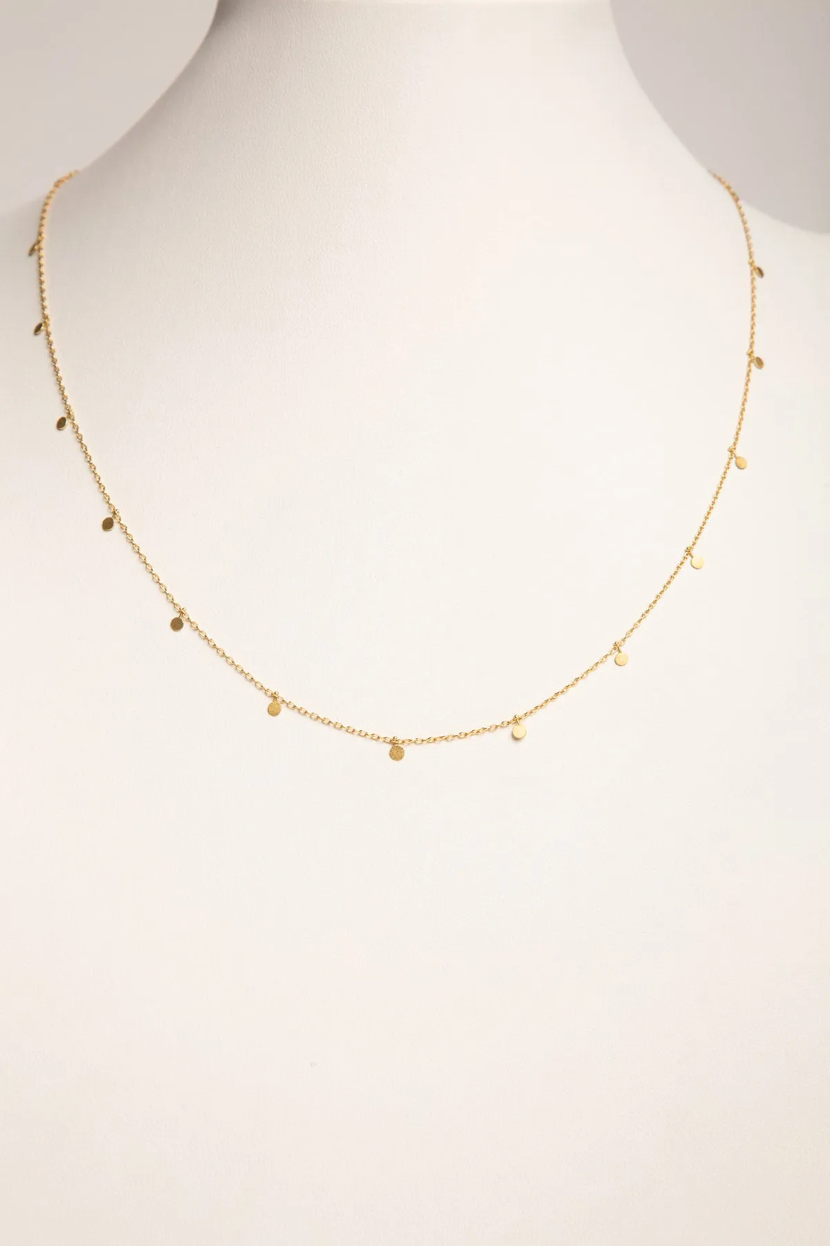 SIA TAYLOR | EVEN DOTS GOLD NECKLACE