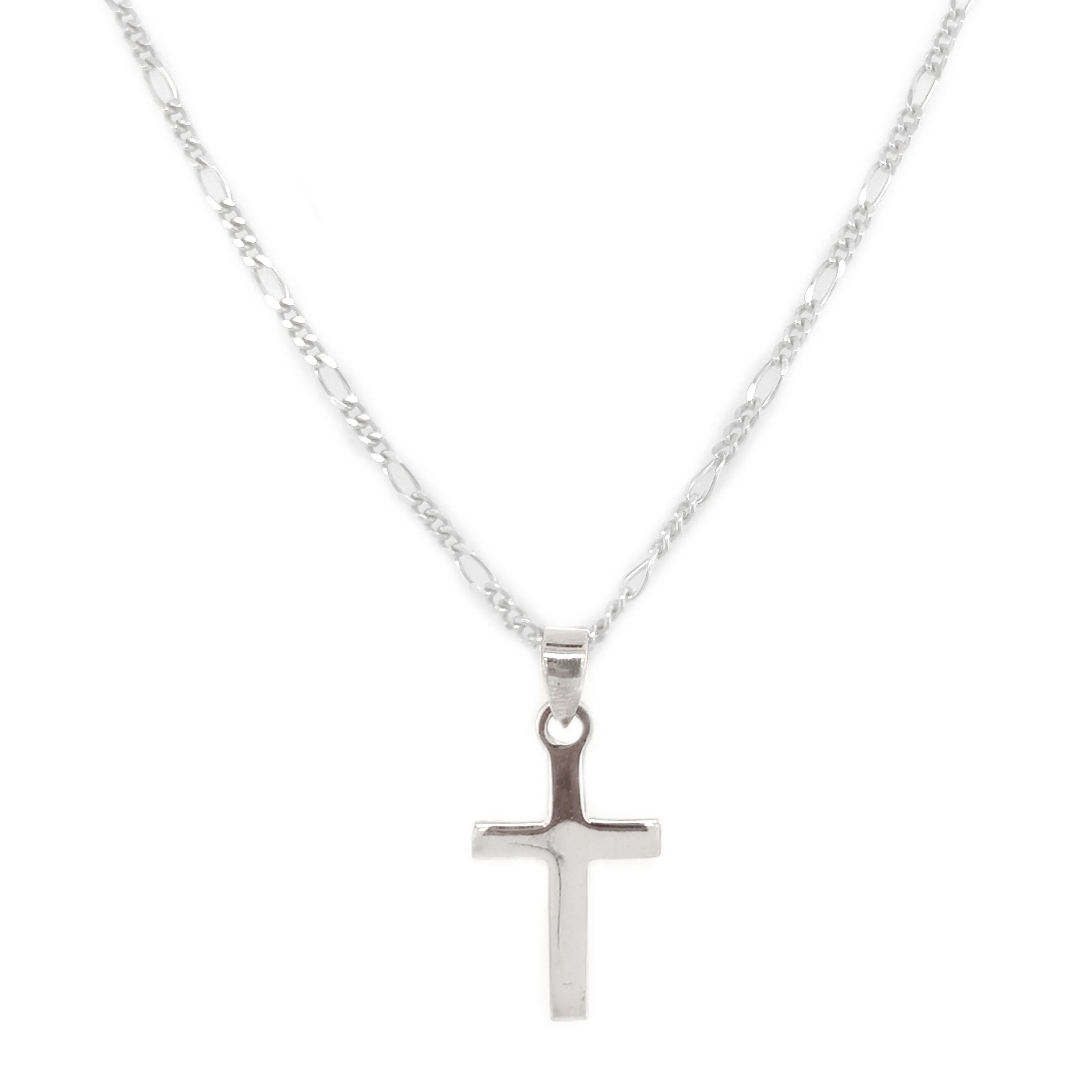 Silver Cross Pendant Necklace