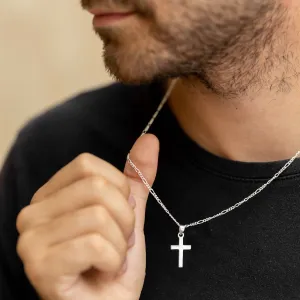 Silver Cross Pendant Necklace