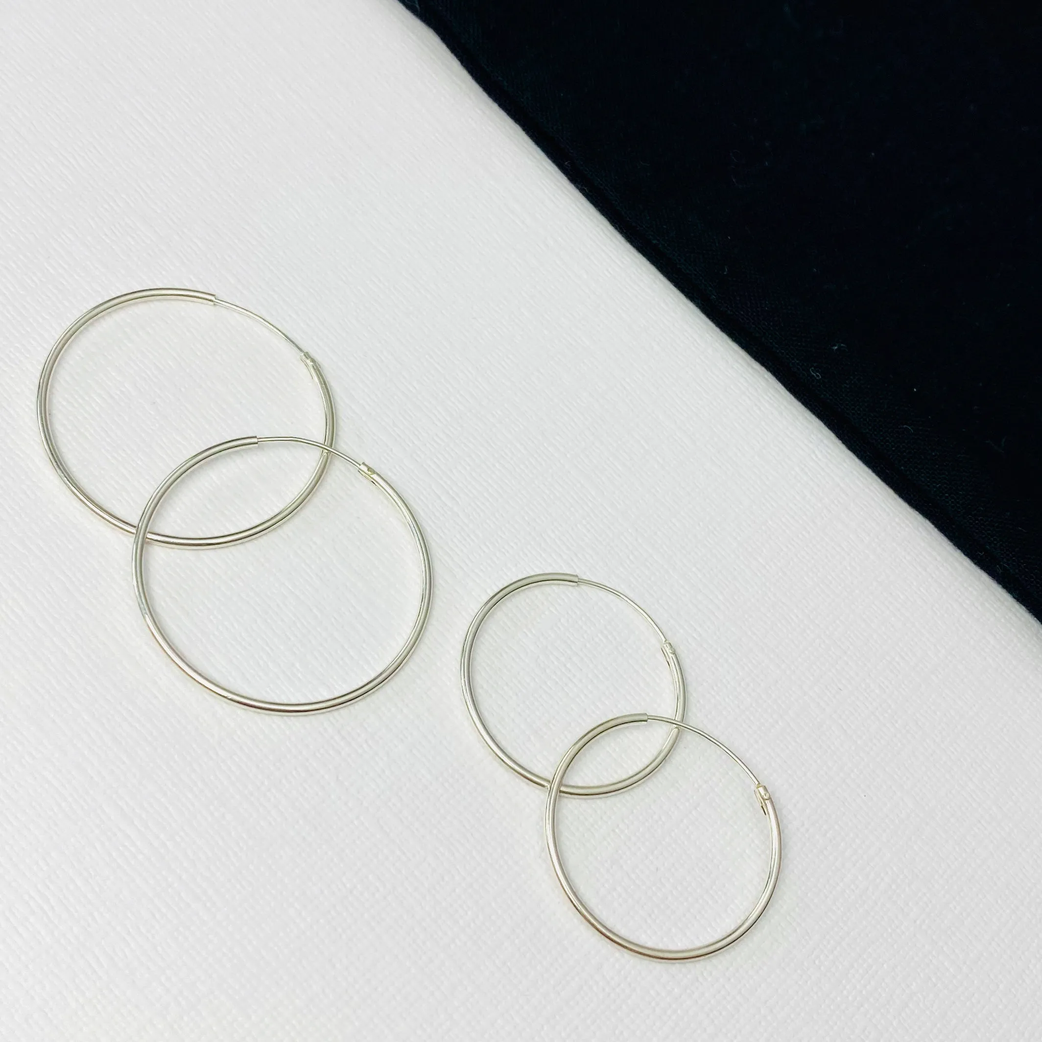 Silver Hoop Earrings