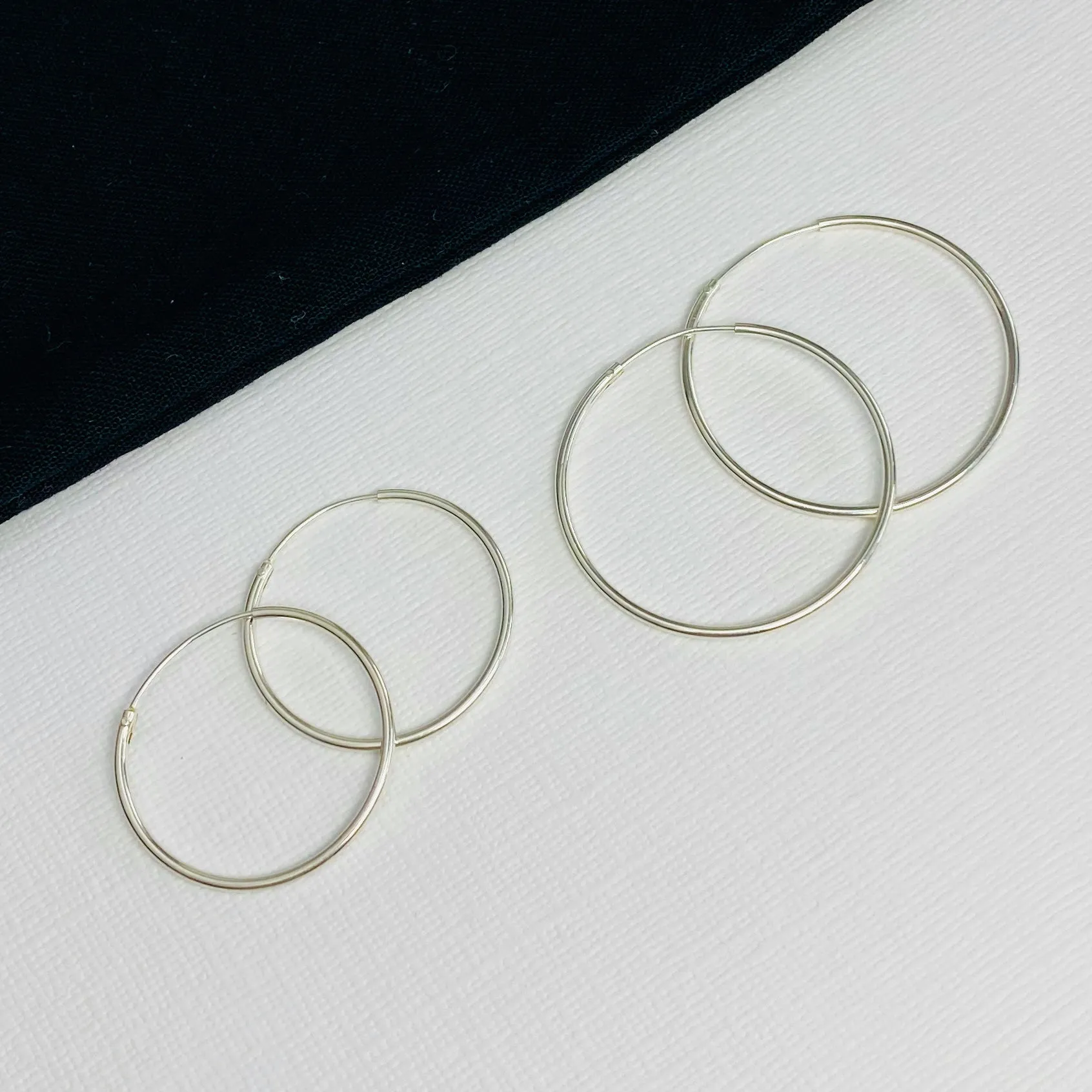 Silver Hoop Earrings