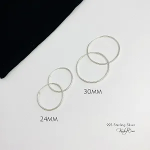 Silver Hoop Earrings