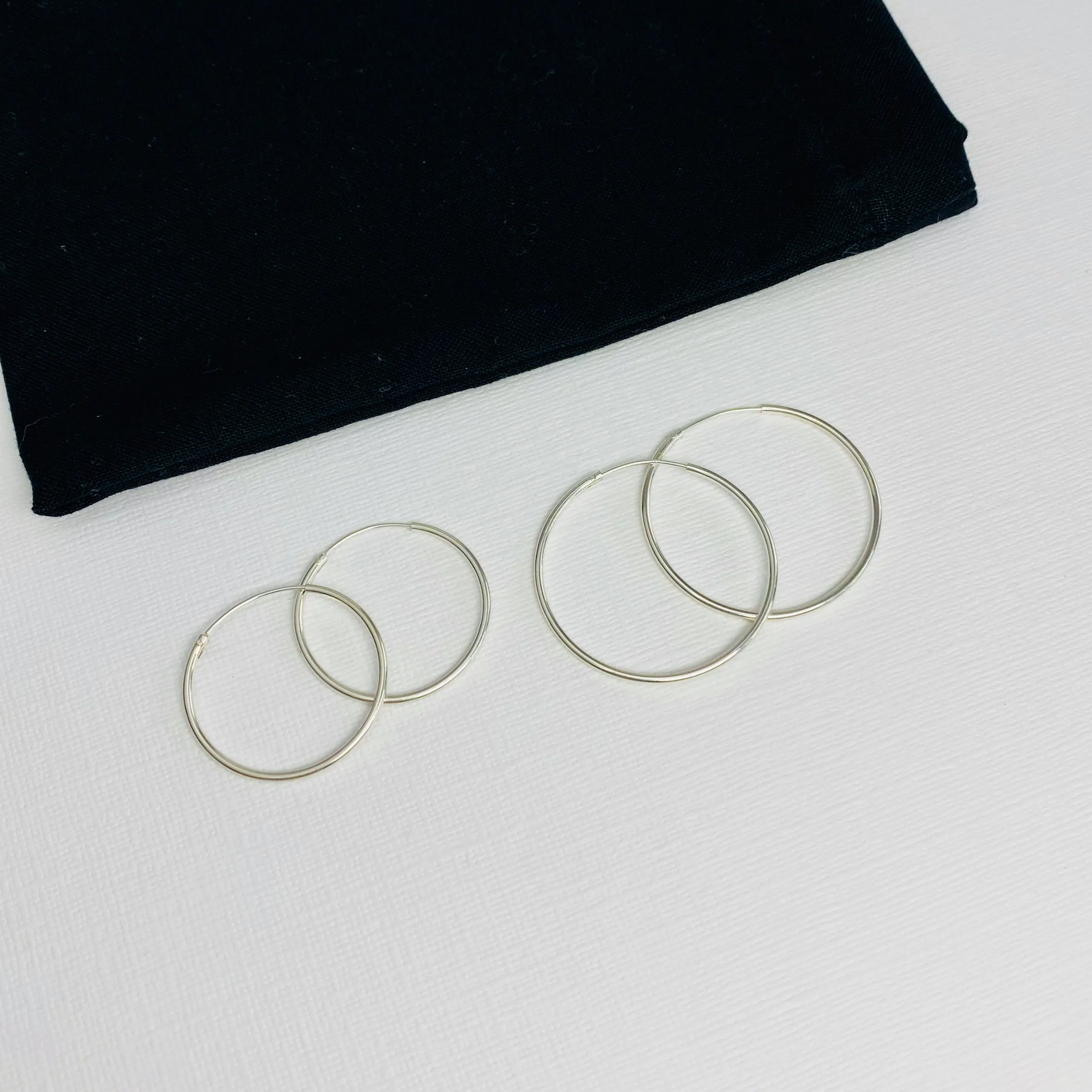 Silver Hoop Earrings