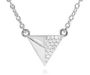 Small Triangle Pavé Crystal Necklace