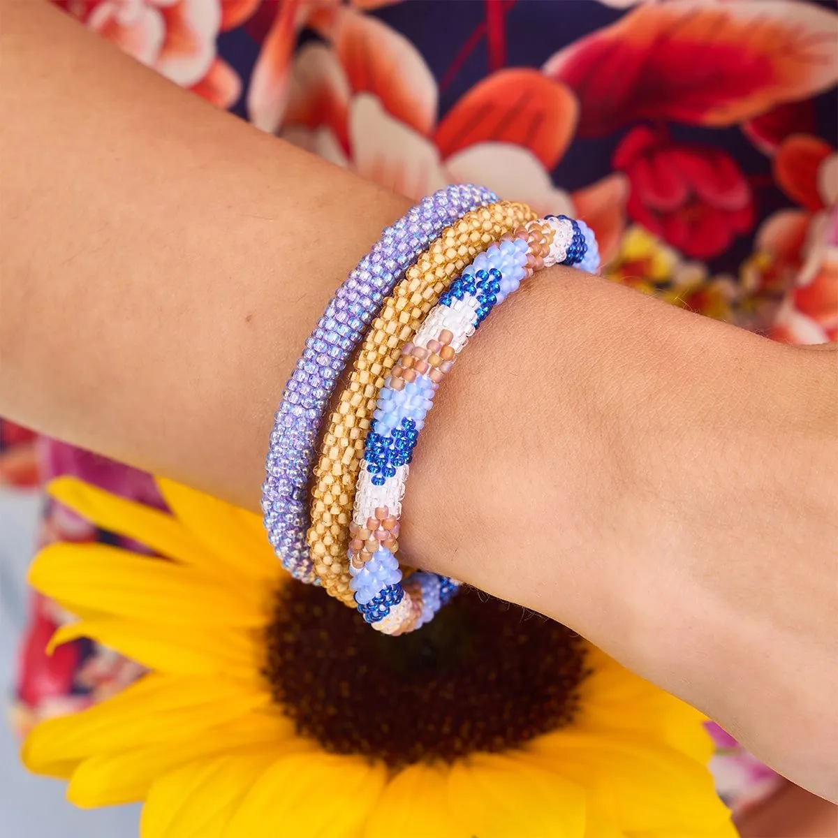 Soul of the Maldives | Himalayan Glass Bead Bracelet