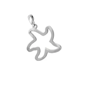 Sterling Silver Large Tanline Starfish Pendant