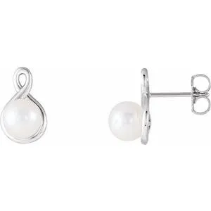 Sterling Silver Pearl Earrings