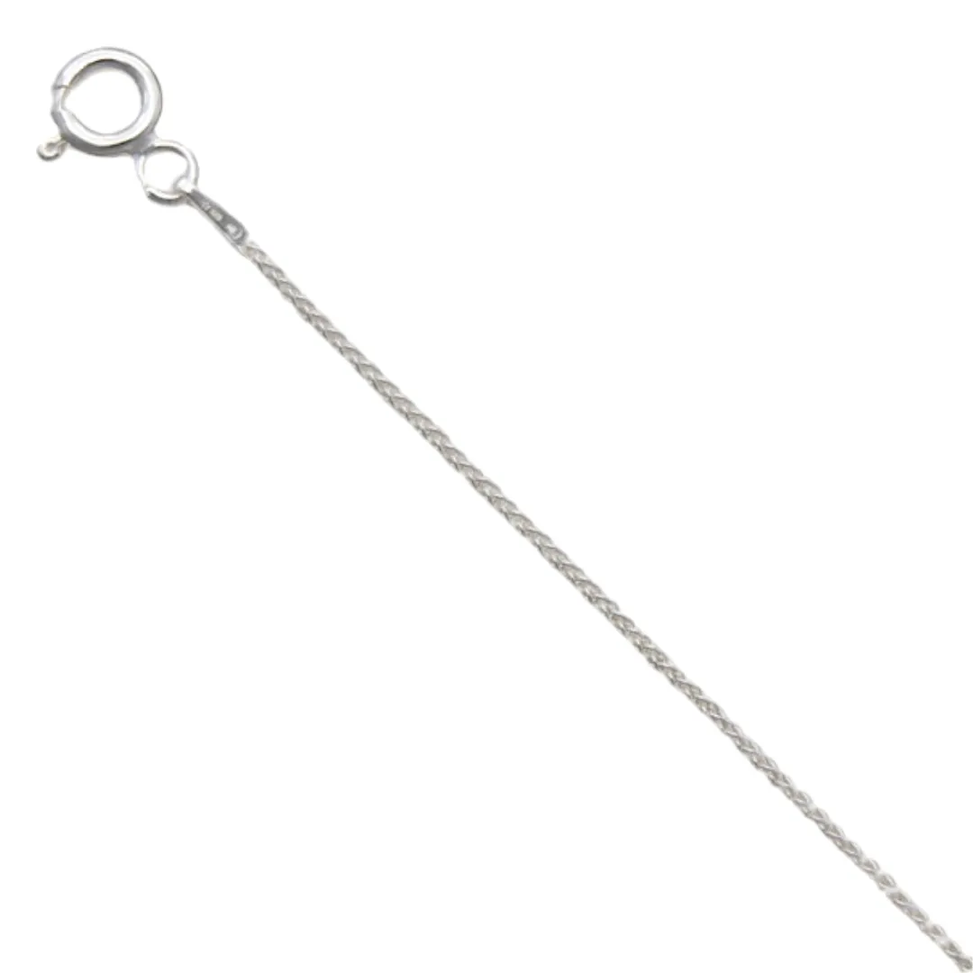 Sterling Silver Spiga 20" Chain | 0.9mm