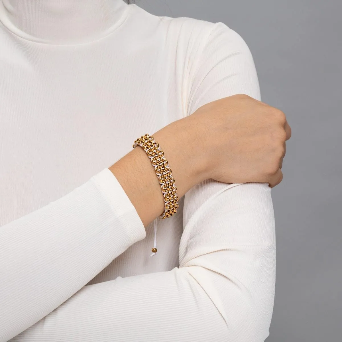 Supreme Kismet Links Bracelet | Gold | White