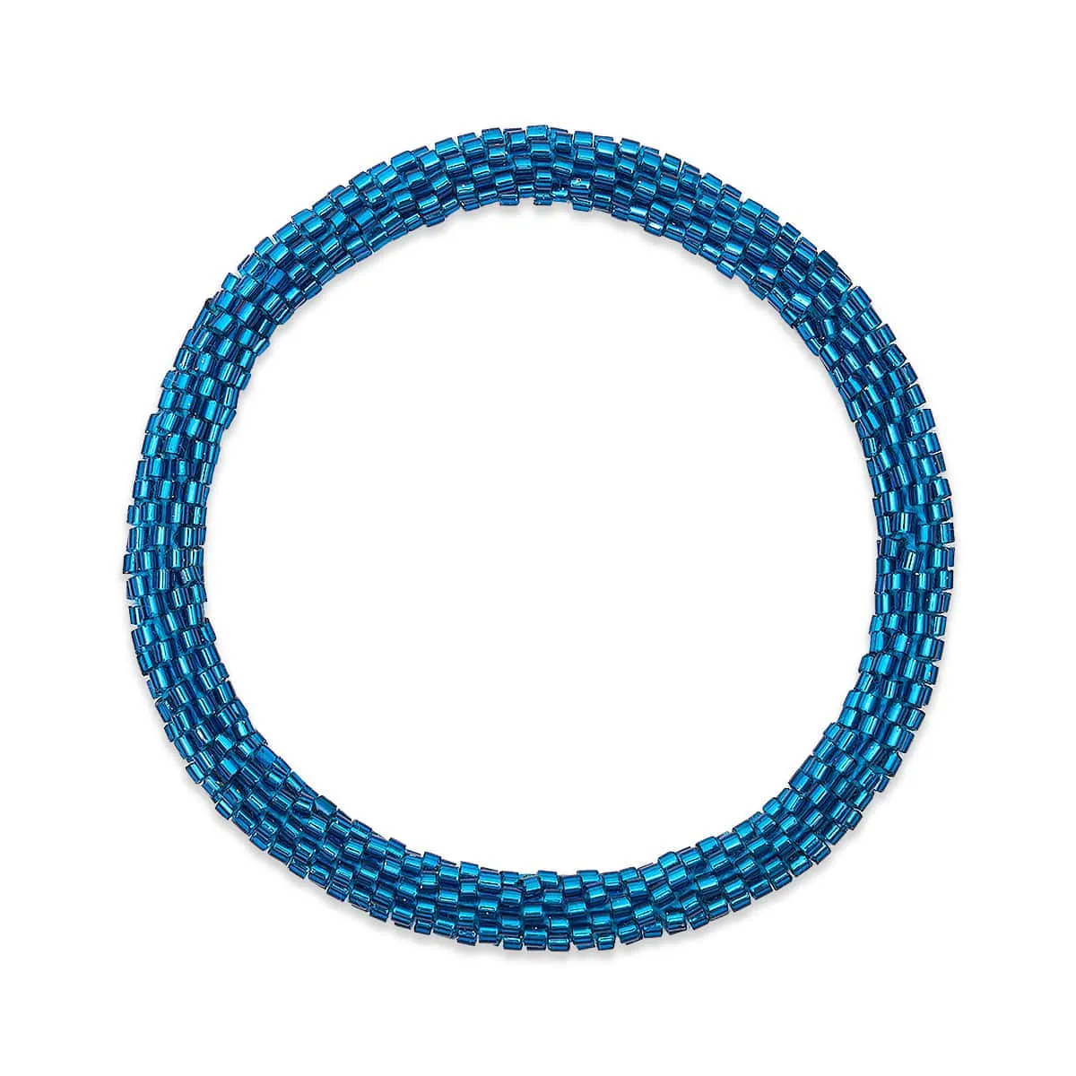 Tanzanite Blue | Himalayan Glass Bead Bracelet