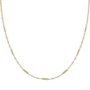 Thin Multi Bar Necklace 14K