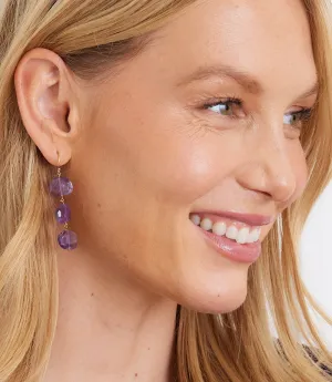 Tiered Gemstone Earrings