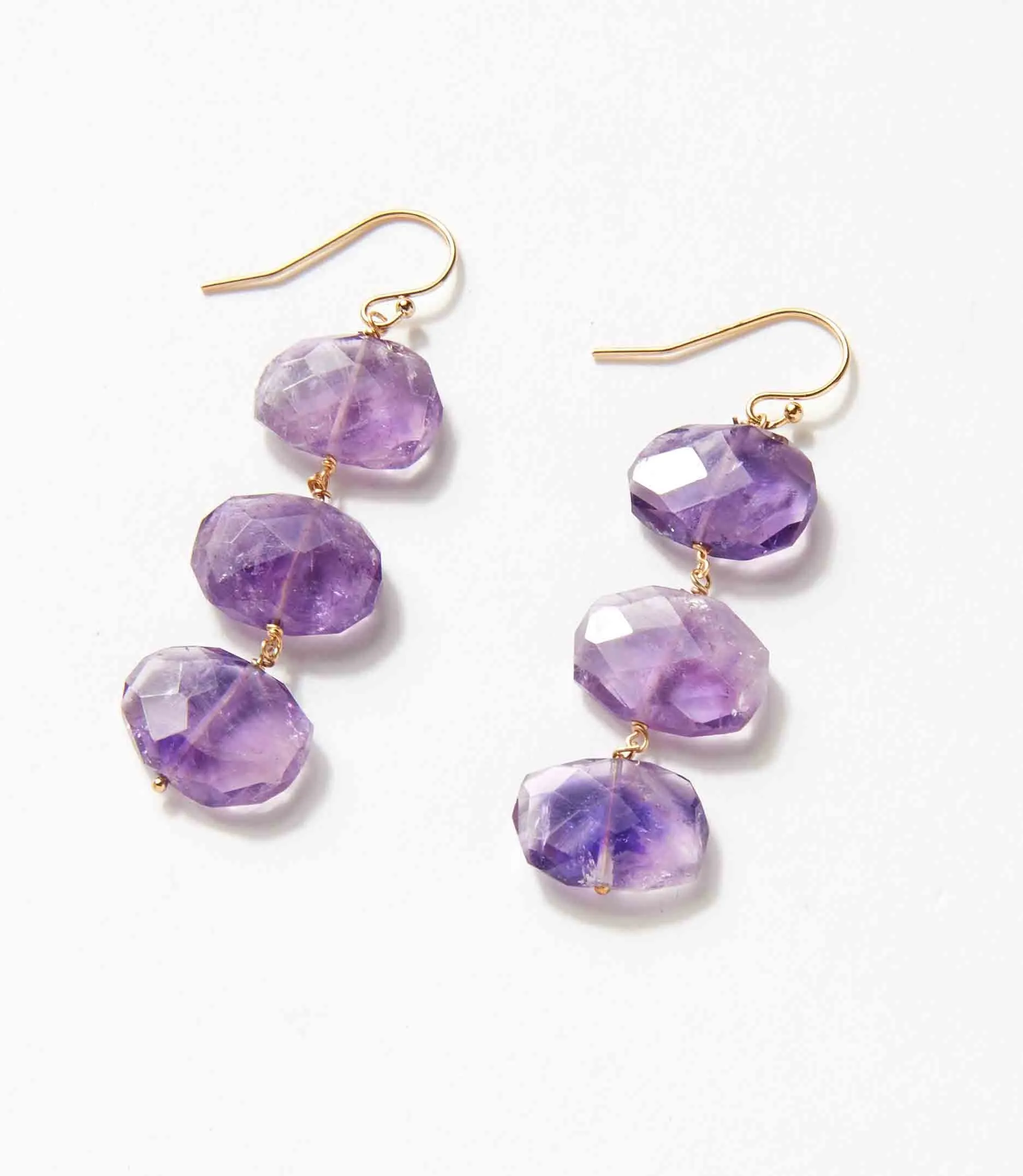 Tiered Gemstone Earrings