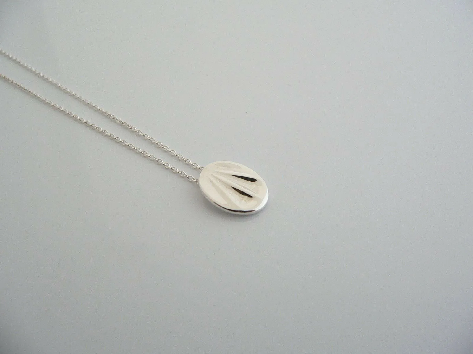 Tiffany & Co Silver Peretti Libra Zodiac Necklace Pendant Chain Charm Gift Love