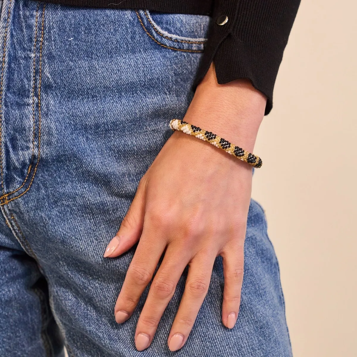 Tiger Stripes | Himalayan Glass Bead Bracelet