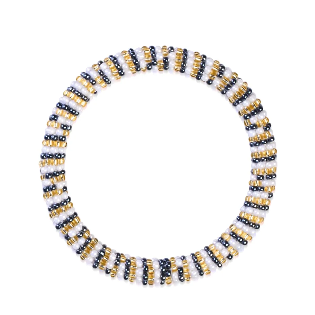 Trident | Himalayan Glass Bead Bracelet