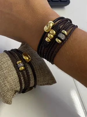 Triple Wrap w/ Roundel Bracelet