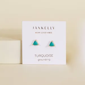 Turquoise Mini Energy Gem Earrings