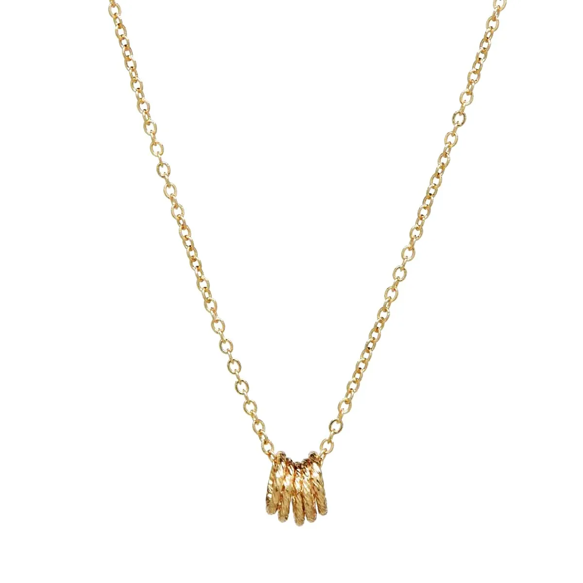 Twisted Circles Necklace
