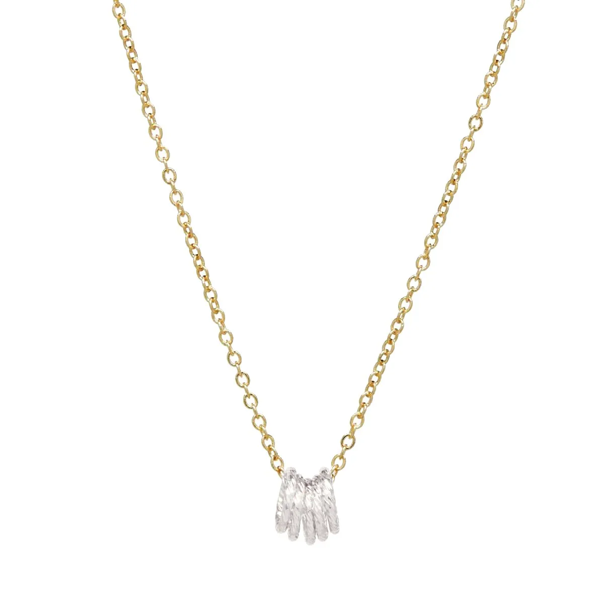 Twisted Circles Necklace