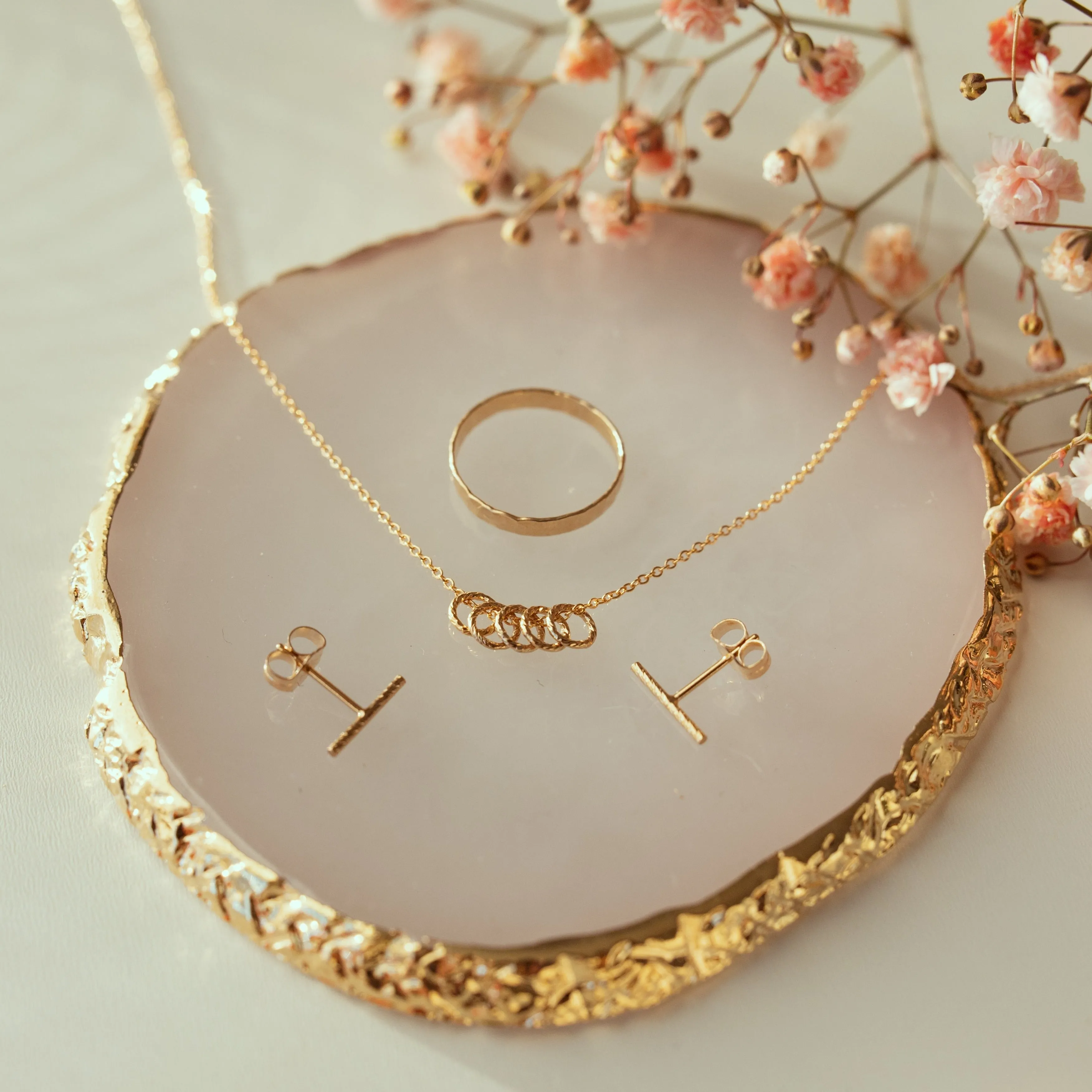 Twisted Circles Necklace