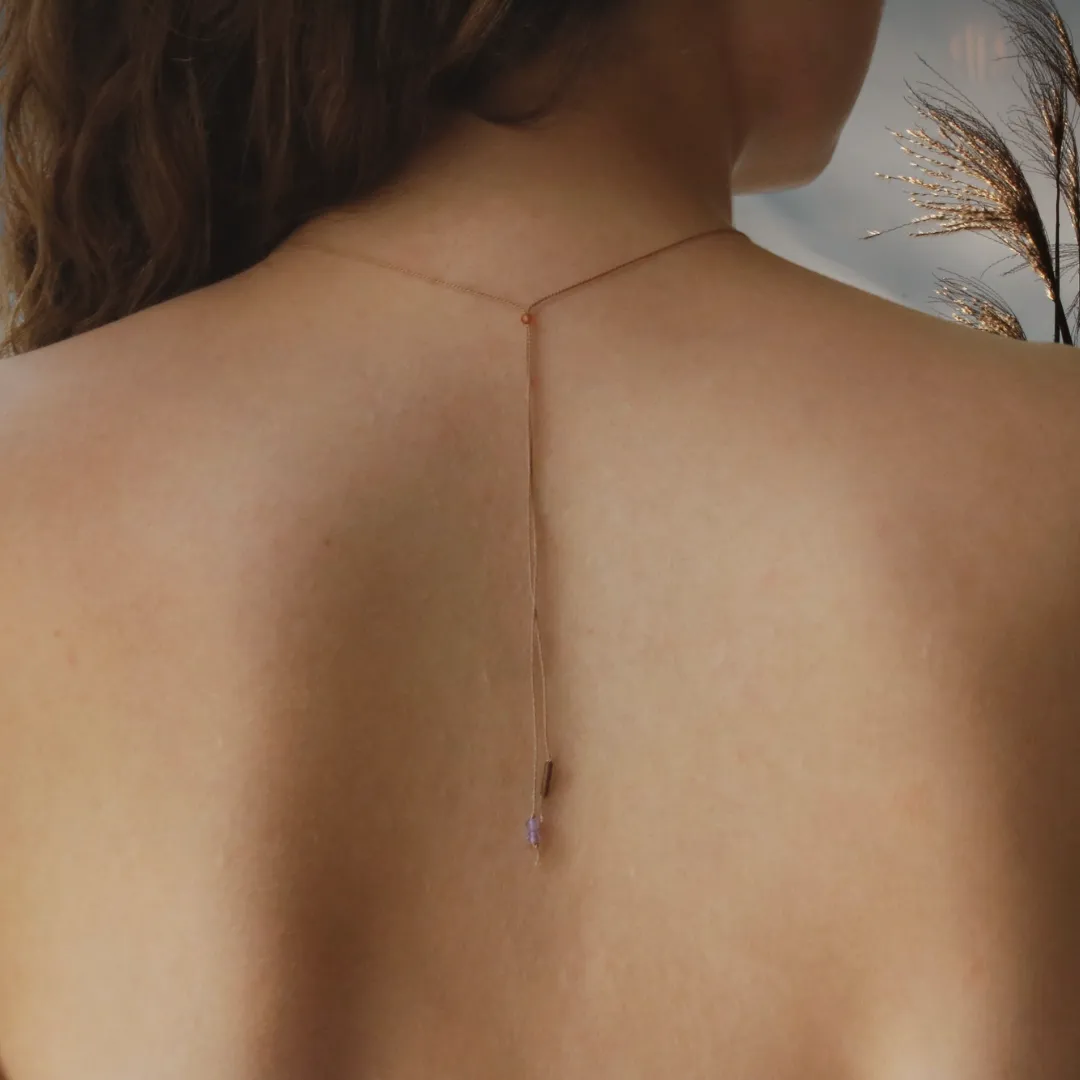 VIBE NECKLACE | LABRADORITE RAINDROP