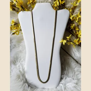 Vintage - Gold Herringbone Necklace