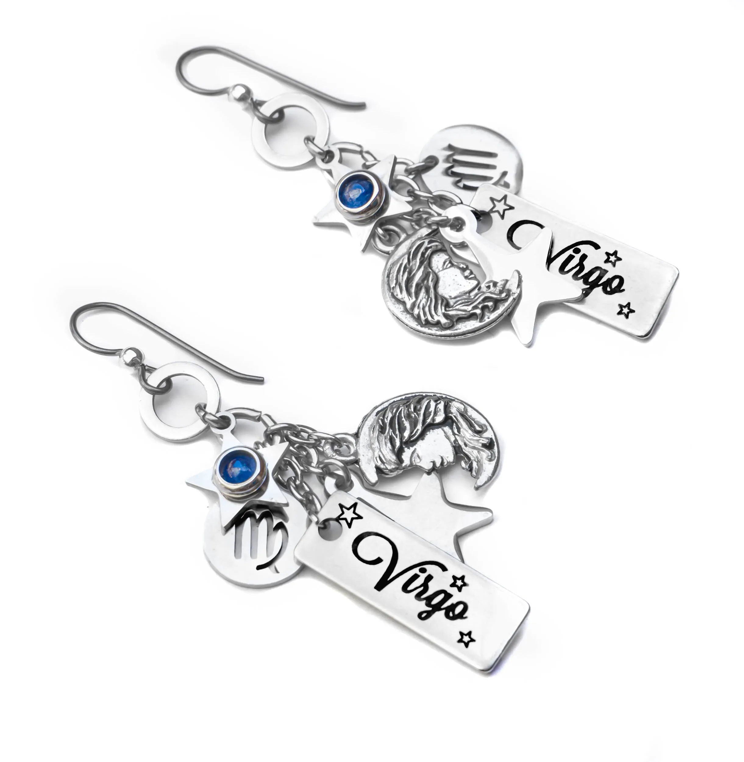 Virgo Horoscope Gemstone Earrings