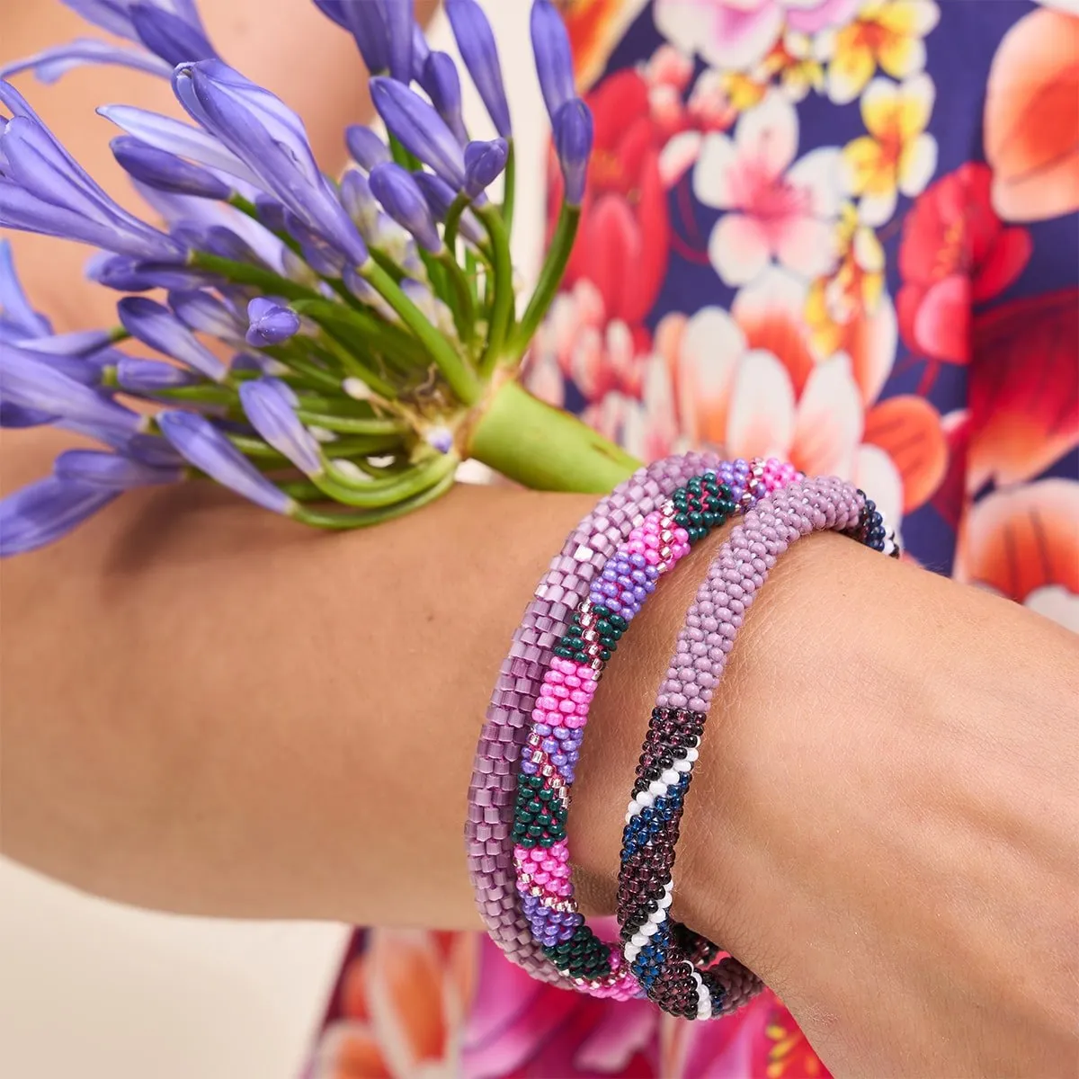 Wanderlust | Himalayan Glass Bead Bracelet