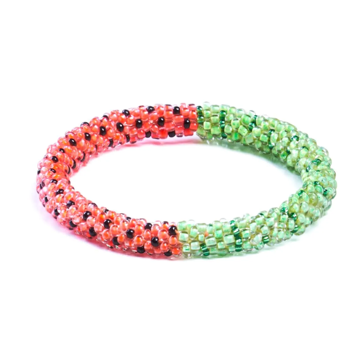 Watermelon Crush | Himalayan Glass Bead Bracelet