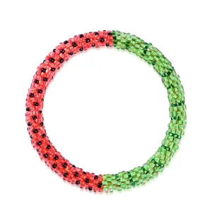 Watermelon Crush | Himalayan Glass Bead Bracelet