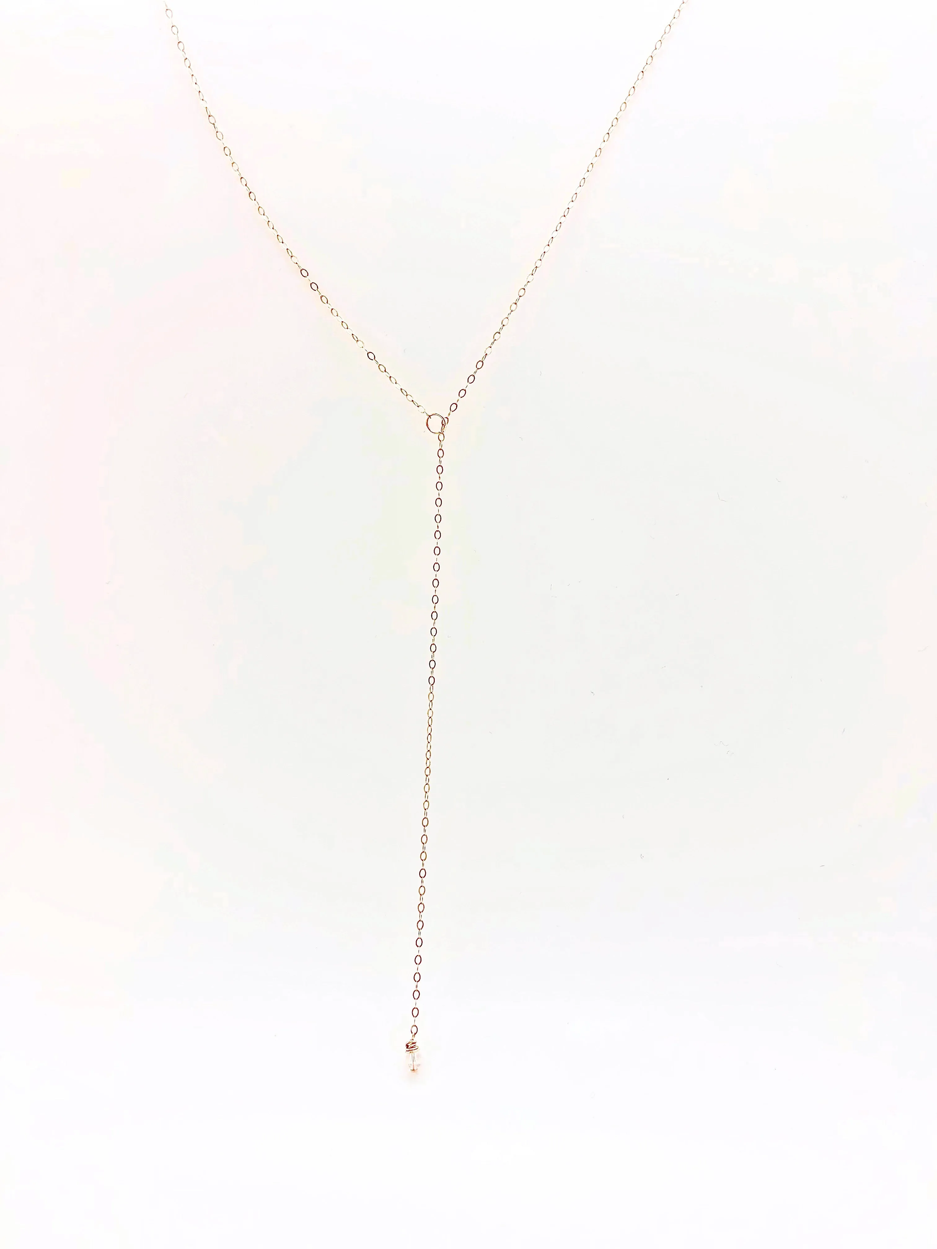 Whisper Thin 14K Rose Gold Lariat