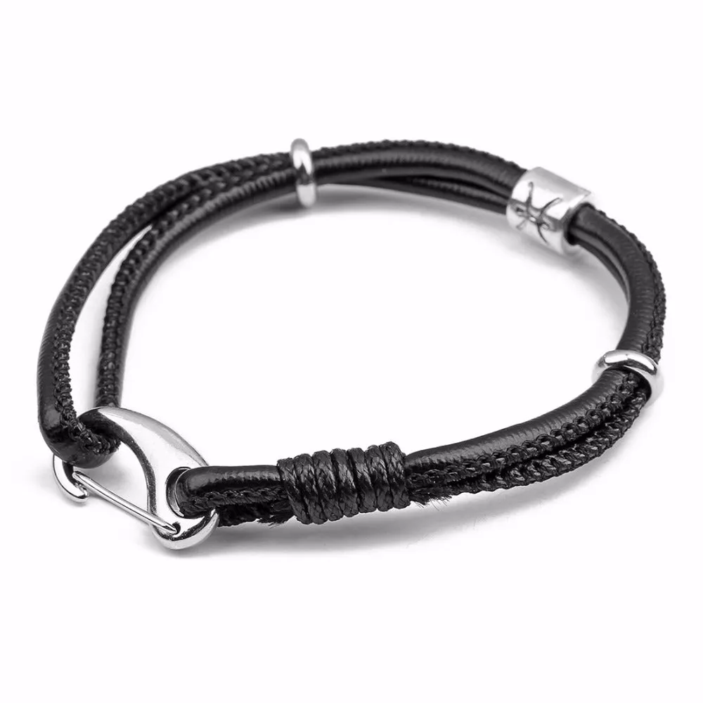 Zodiac leather bracelets (Select your sign)