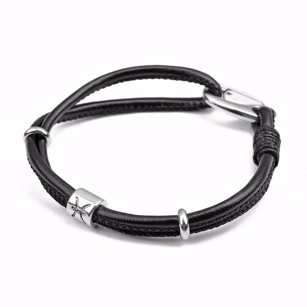 Zodiac leather bracelets (Select your sign)