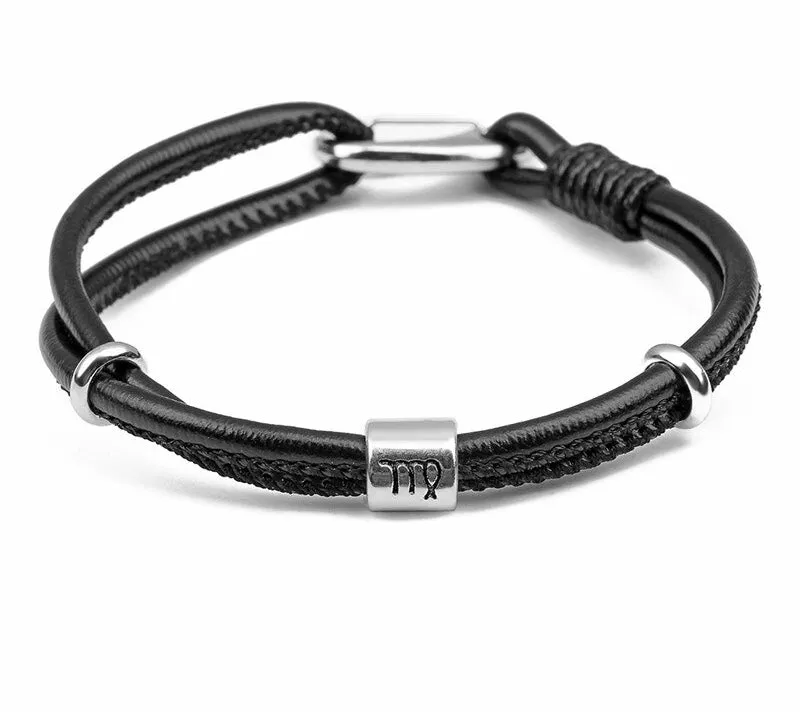 Zodiac leather bracelets (Select your sign)